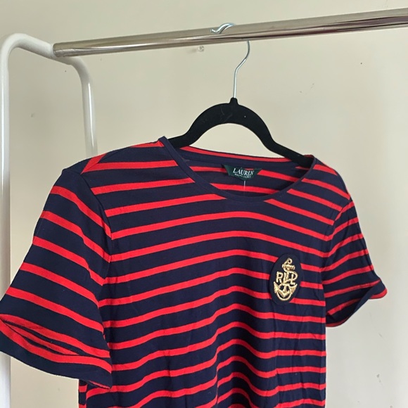 Lauren Ralph Lauren Crest Embroidered T-Shirt - Picture 3 of 4